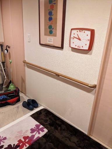 手すりを設置した住まい